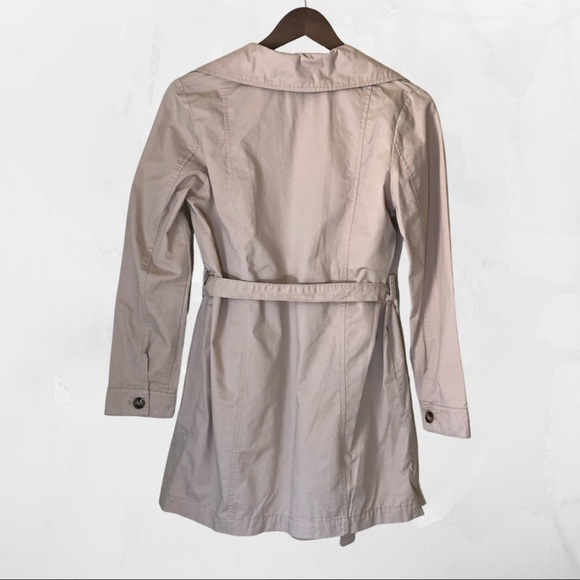 Forever21 Tan Cotton Tie Front Trench Coat Jacket - Picture 4 of 4